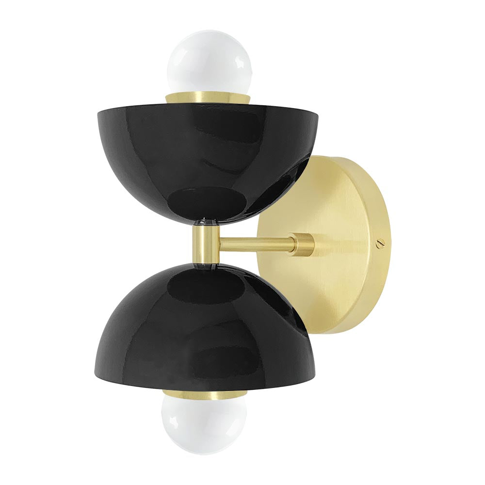 Brass and black color Amigo sconce Dutton Brown lighting