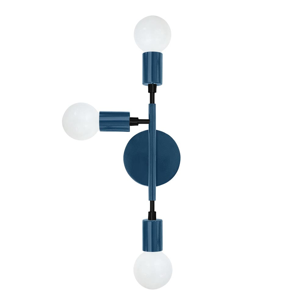 Black and slate blue color Elite sconce left Dutton Brown lighting