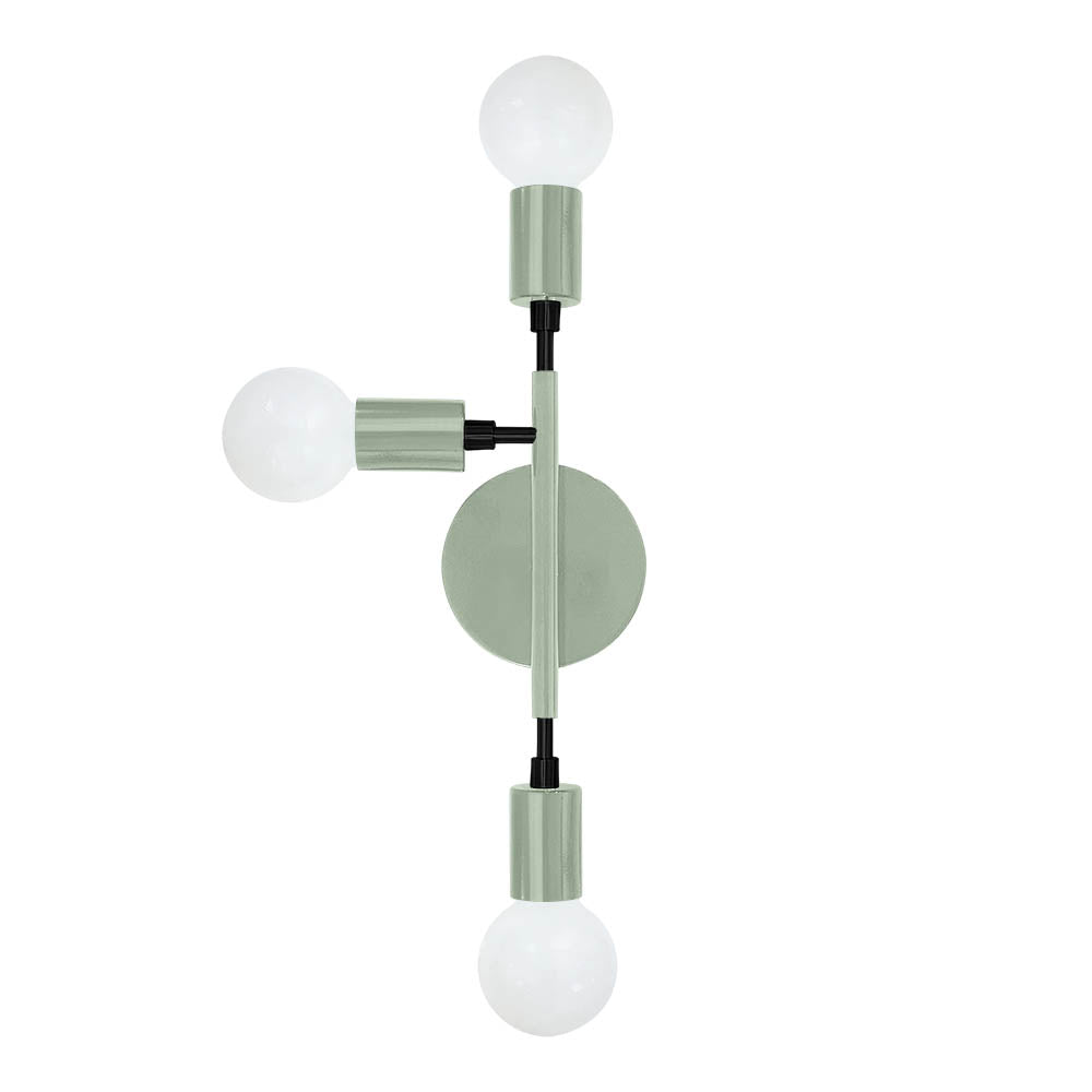 Black and spa color Elite sconce left Dutton Brown lighting