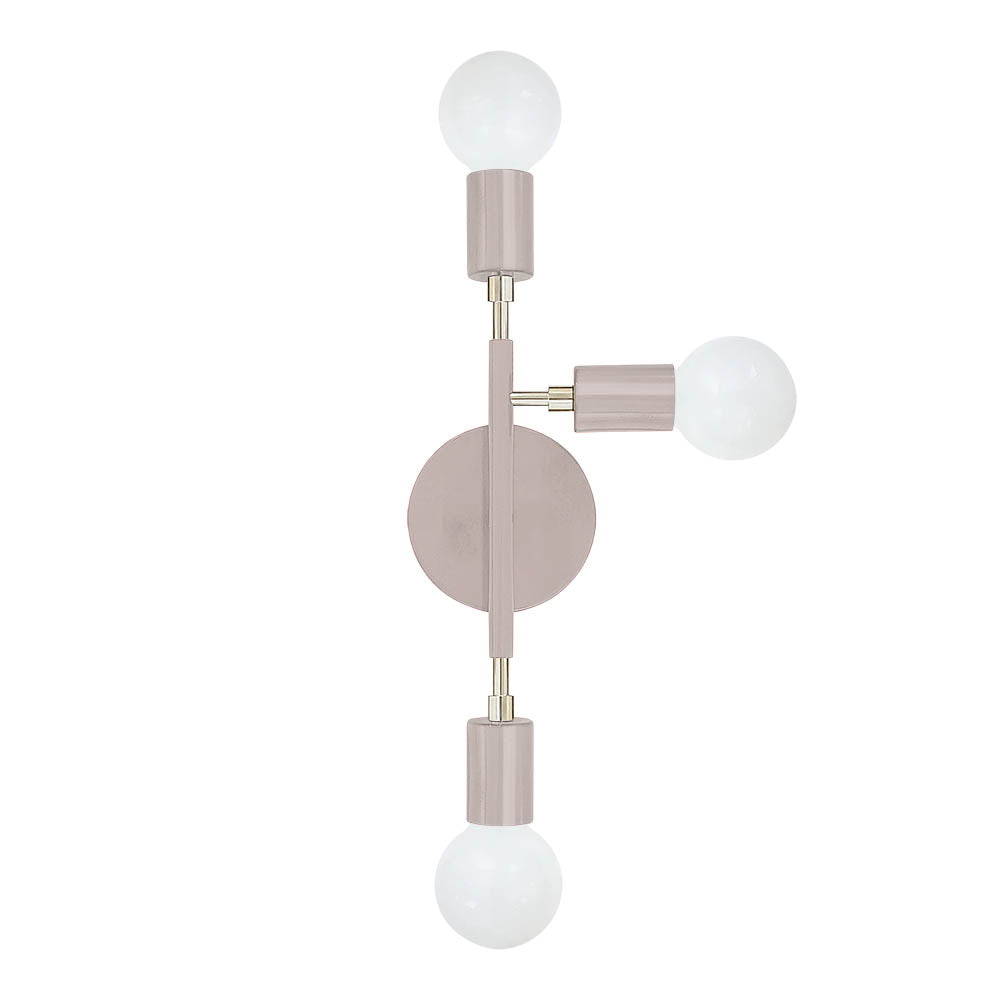 Nickel and barely color Elite sconce right Dutton Brown lighting