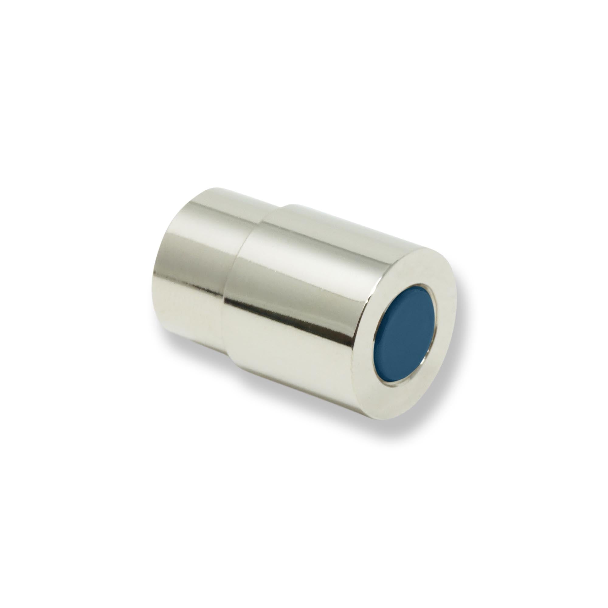 Nickel and slate blue color Head knob Dutton Brown hardware