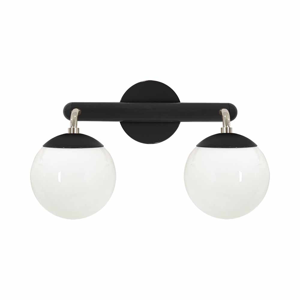 Nickel and black color Legend 2 sconce Dutton Brown lighting