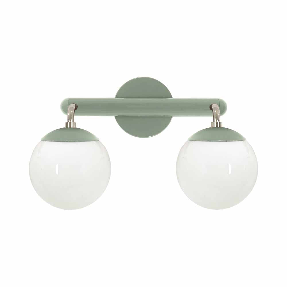 Nickel and bone color Legend 2 sconce Dutton Brown lighting