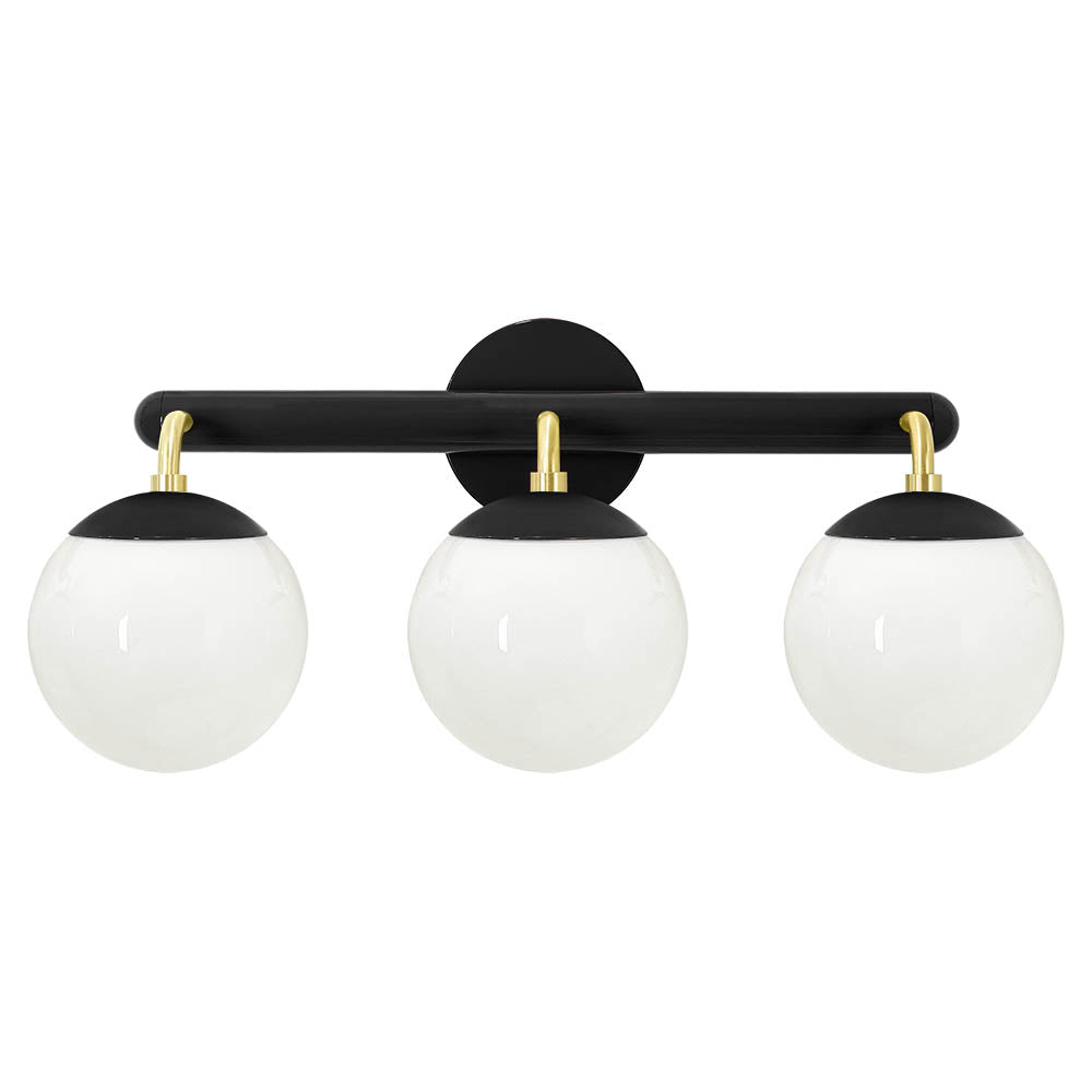 Brass and black color Legend 3 sconce Dutton Brown lighting