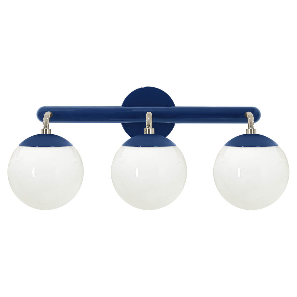 Nickel and cobalt color Legend 3 sconce Dutton Brown lighting
