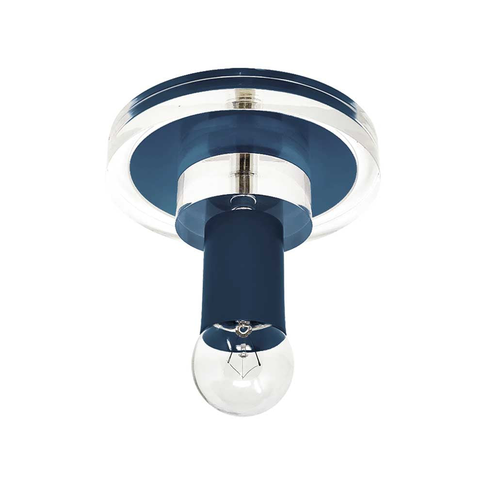 Slate blue color Lepore flush mount Dutton Brown lighting