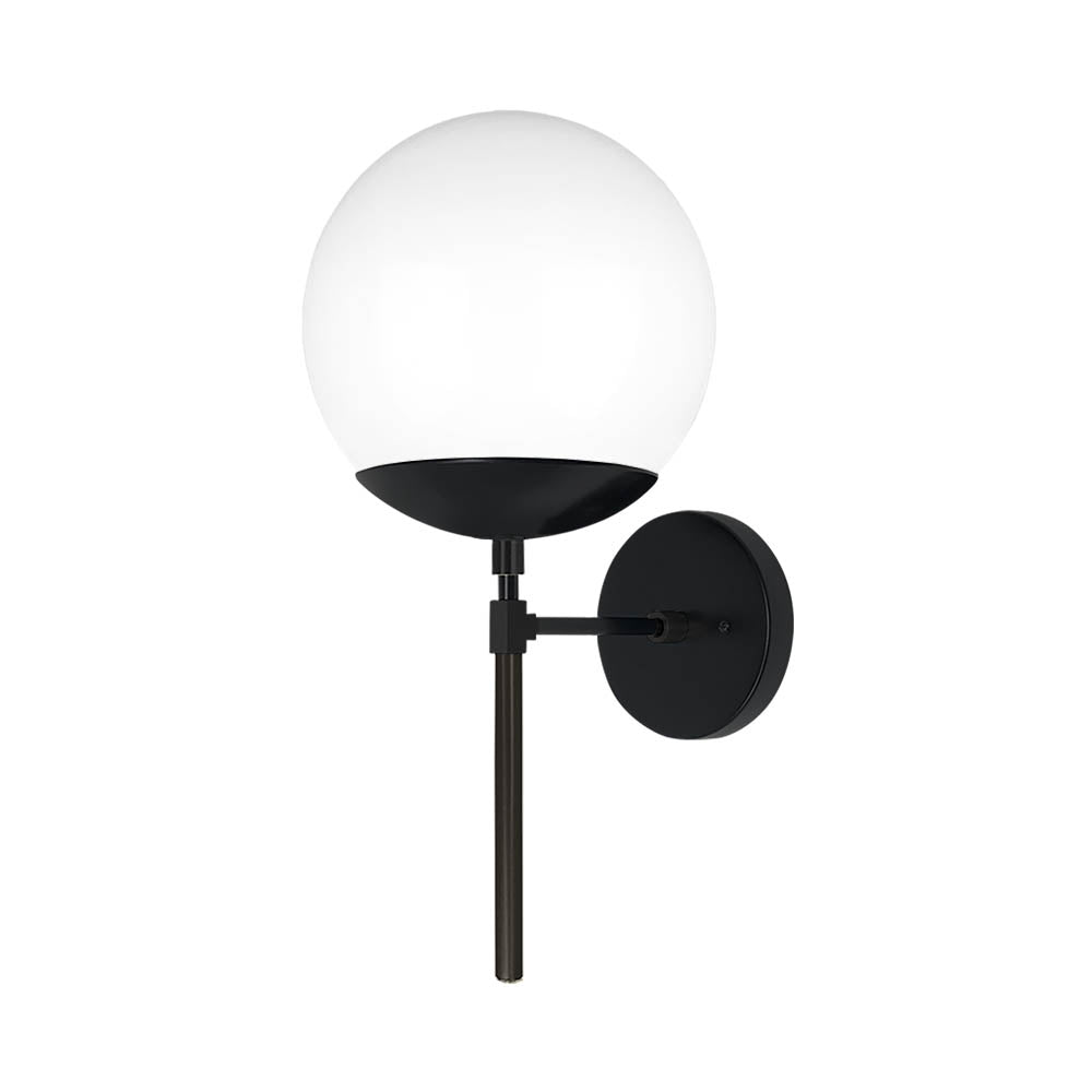 Black and black color Lolli sconce 8" Dutton Brown lighting