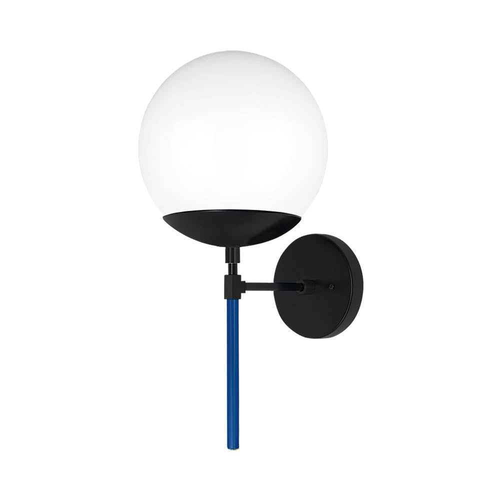 Black and cobalt color Lolli sconce 8" Dutton Brown lighting