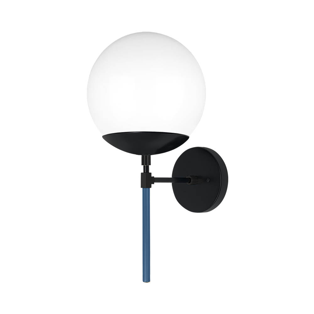 Black and slate blue color Lolli sconce 8" Dutton Brown lighting