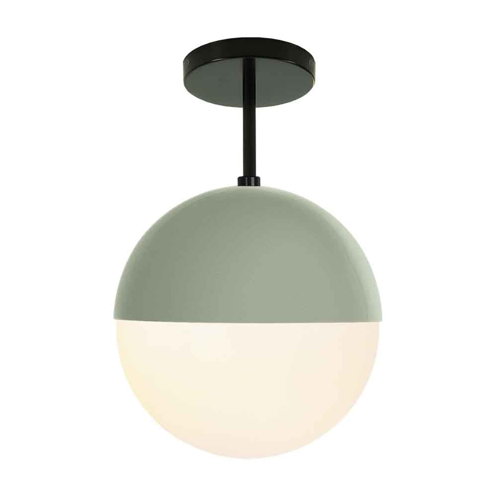 Black and spa color Lure flush mount 10" Dutton Brown lighting