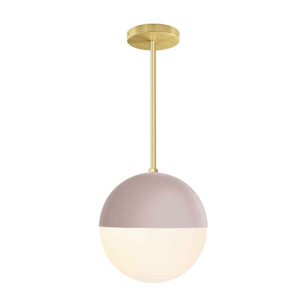 Brass and barely color Lure pendant 10" Dutton Brown lighting