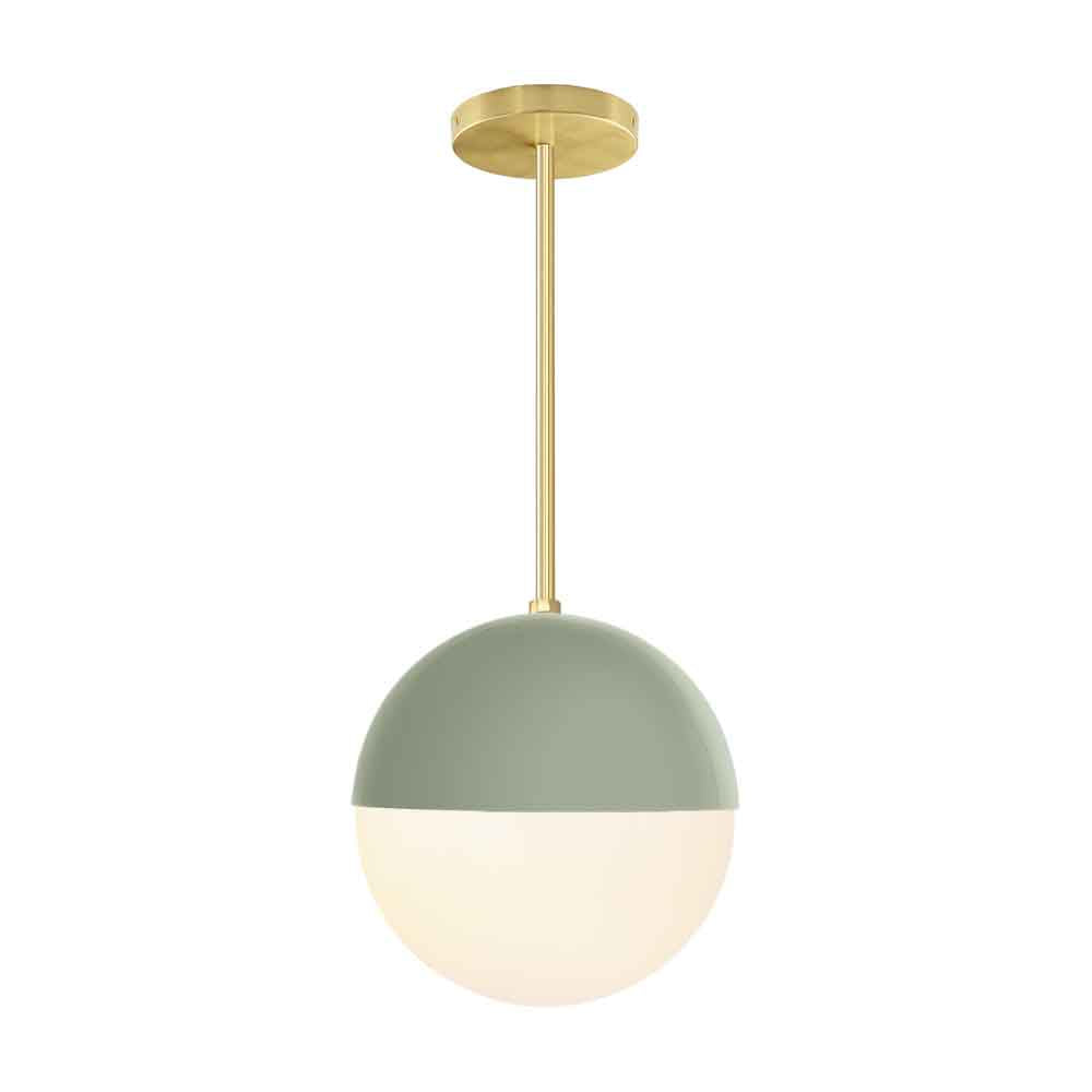 Brass and spa color Lure pendant 10" Dutton Brown lighting