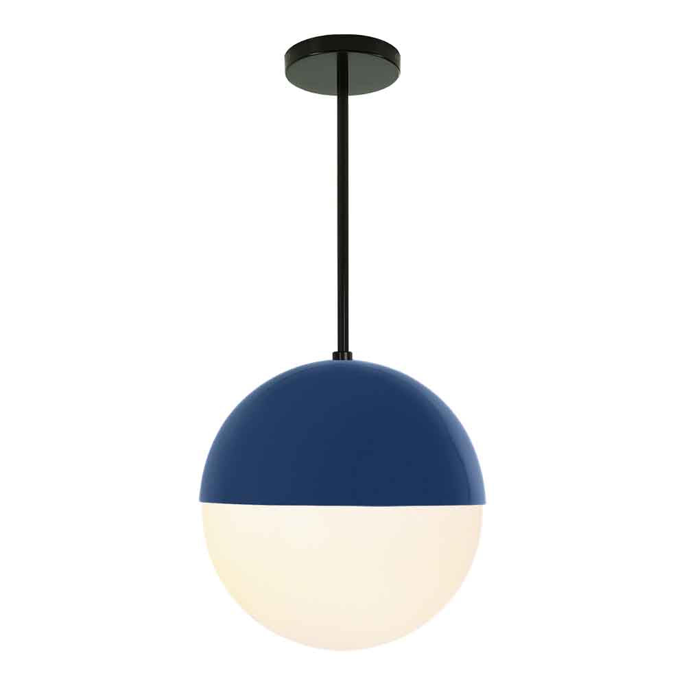 Black and cobalt color Lure pendant 12" Dutton Brown lighting