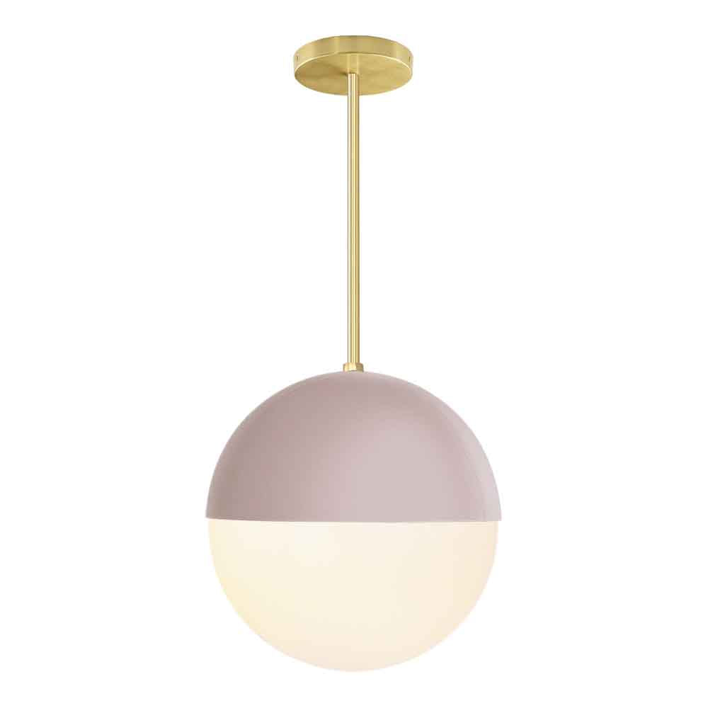 Brass and barely color Lure pendant 12" Dutton Brown lighting