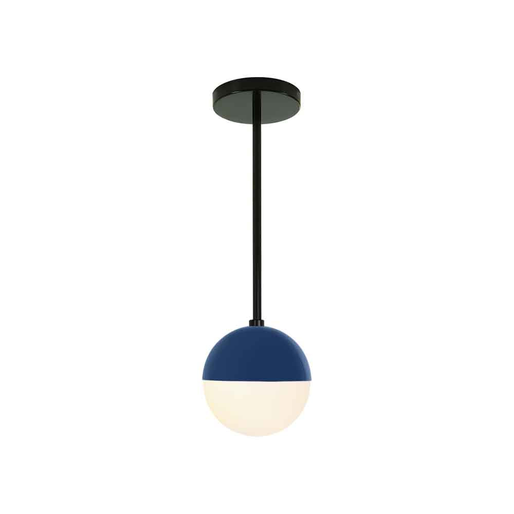 Black and cobalt color Lure pendant 6" Dutton Brown lighting