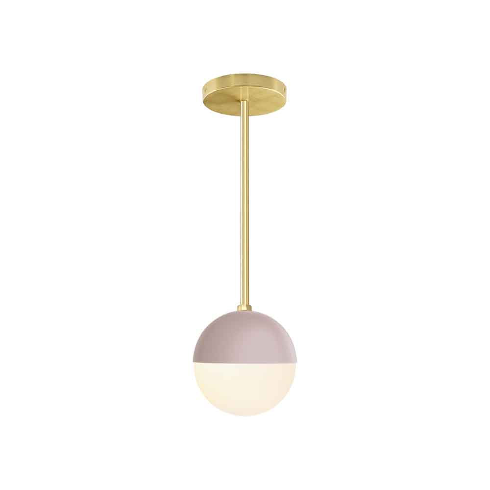Brass and barely color Lure pendant 6" Dutton Brown lighting