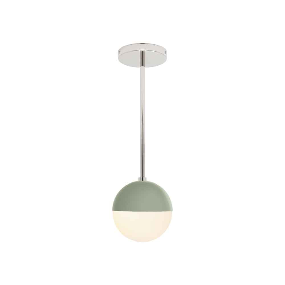 Nickel and spa color Lure pendant 6" Dutton Brown lighting
