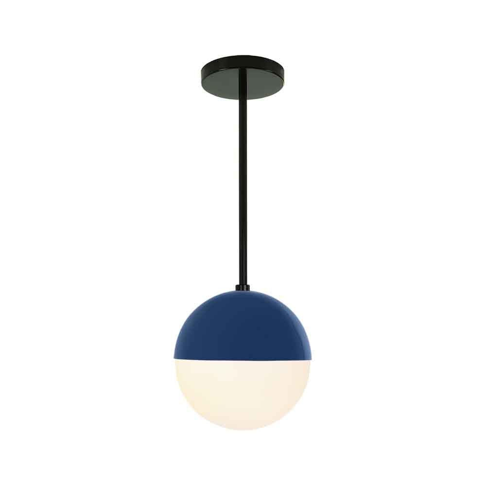 Black and cobalt color Lure pendant 8" Dutton Brown lighting