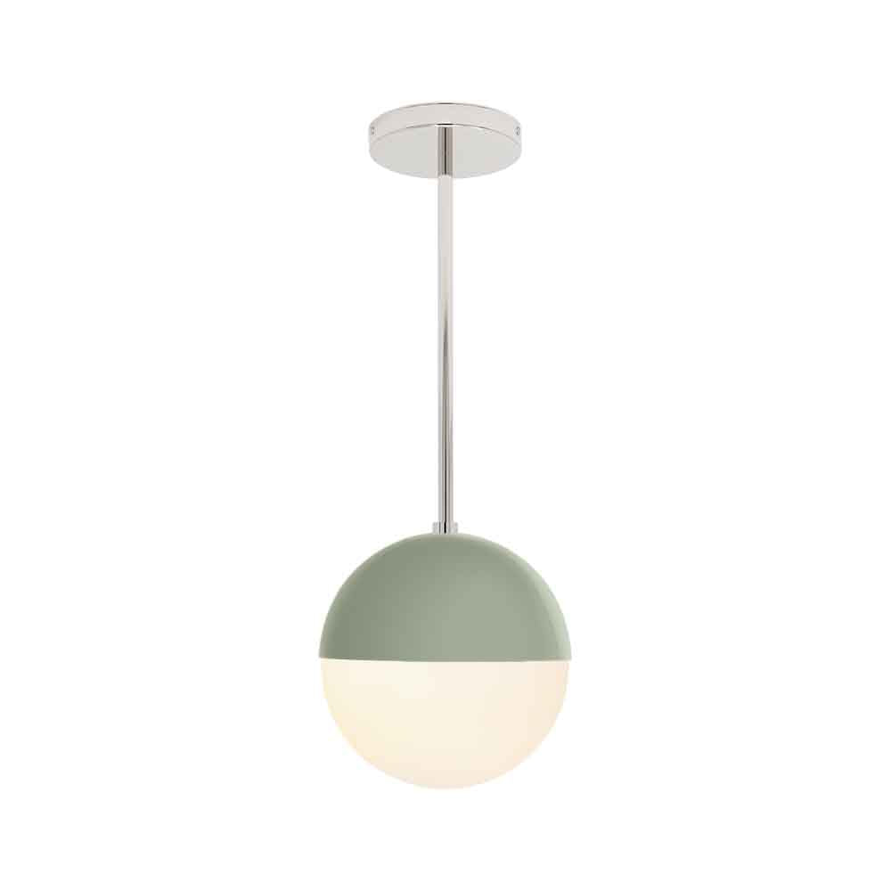 Nickel and spa color Lure pendant 8" Dutton Brown lighting