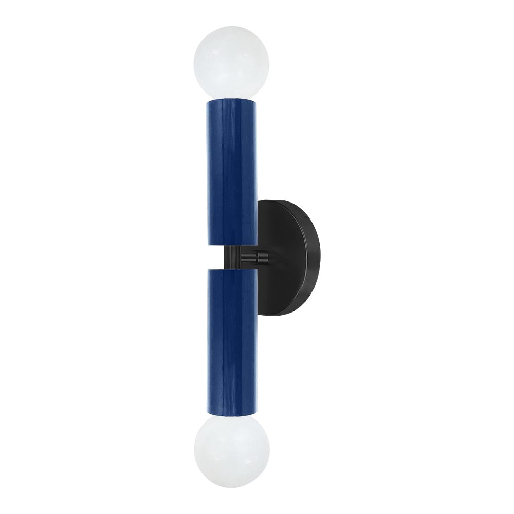 Black and cobalt color Monarch sconce Dutton Brown lighting