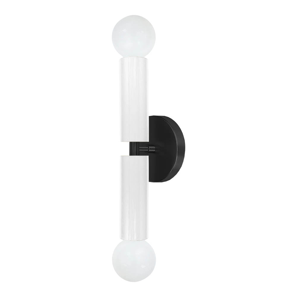 Black and white color Monarch sconce Dutton Brown lighting