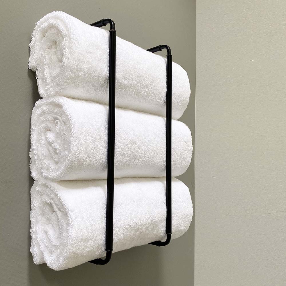 Black Throne towel rack 18" by Dutton Brown