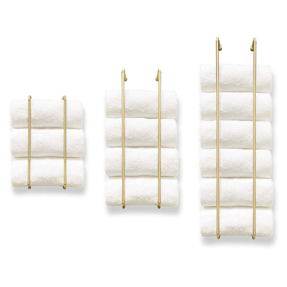 Brass Throne towel rack size comparison Dutton Brown hardware