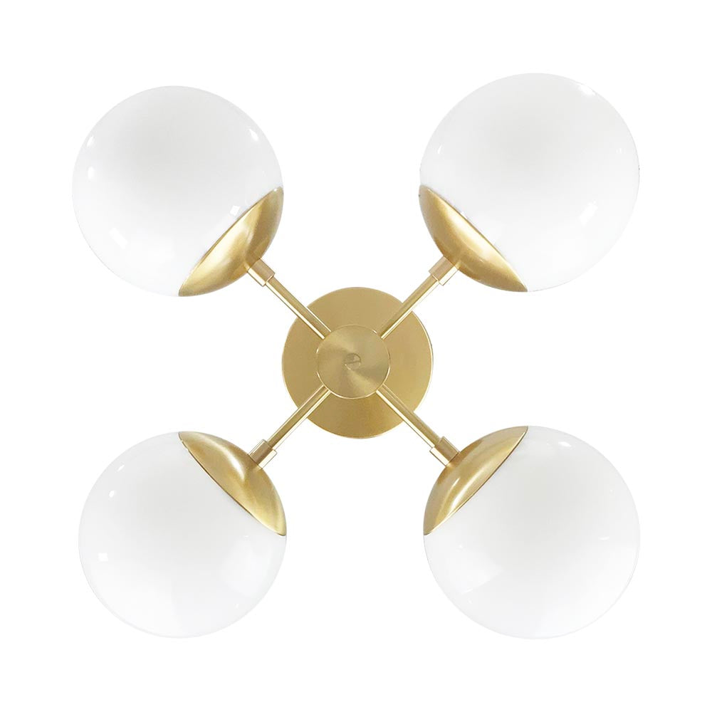 Brass Orbi chandelier Dutton Brown lighting