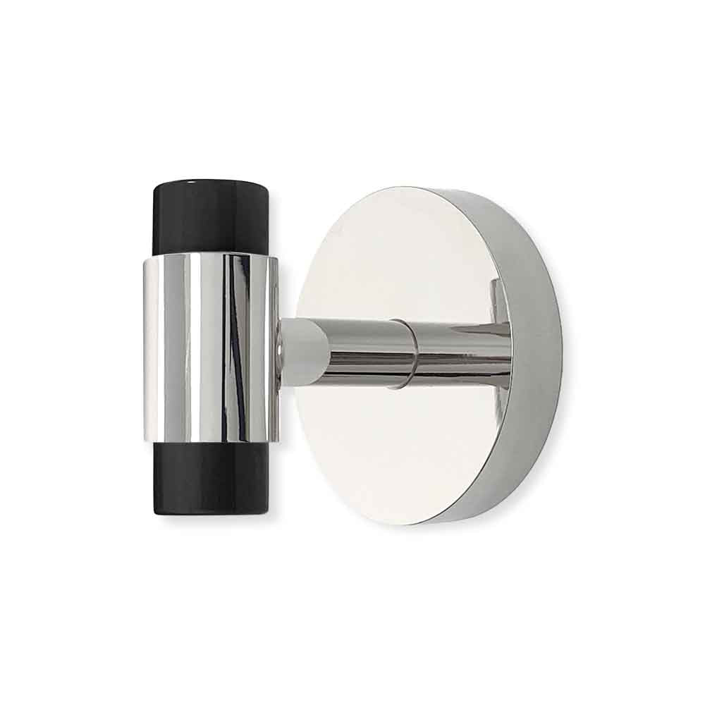 Nickel and black color Persona hook Dutton Brown hardware