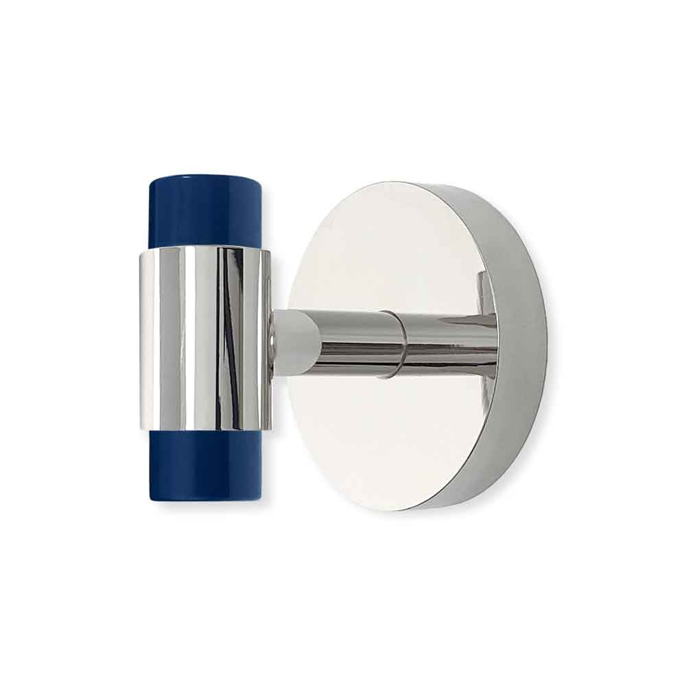 Nickel and cobalt color Persona hook Dutton Brown hardware