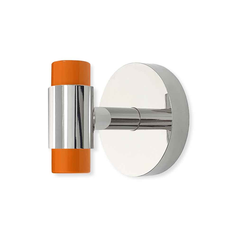 Nickel and orange color Persona hook Dutton Brown hardware