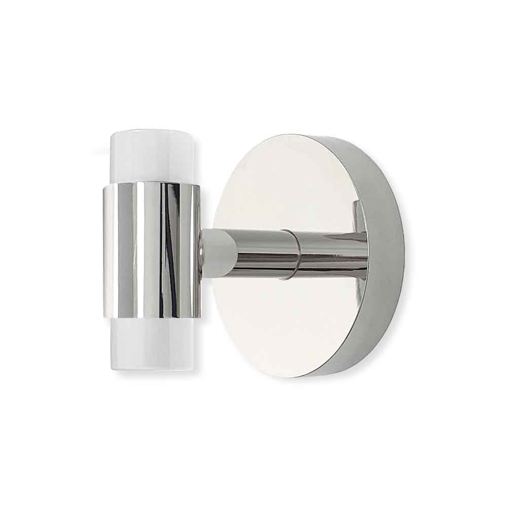 Nickel and white color Persona hook Dutton Brown hardware