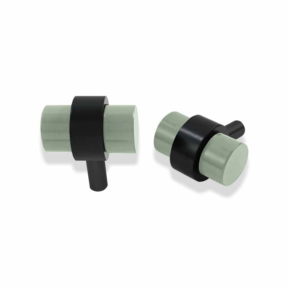 Black and spa color Persona Knob Dutton Brown hardware