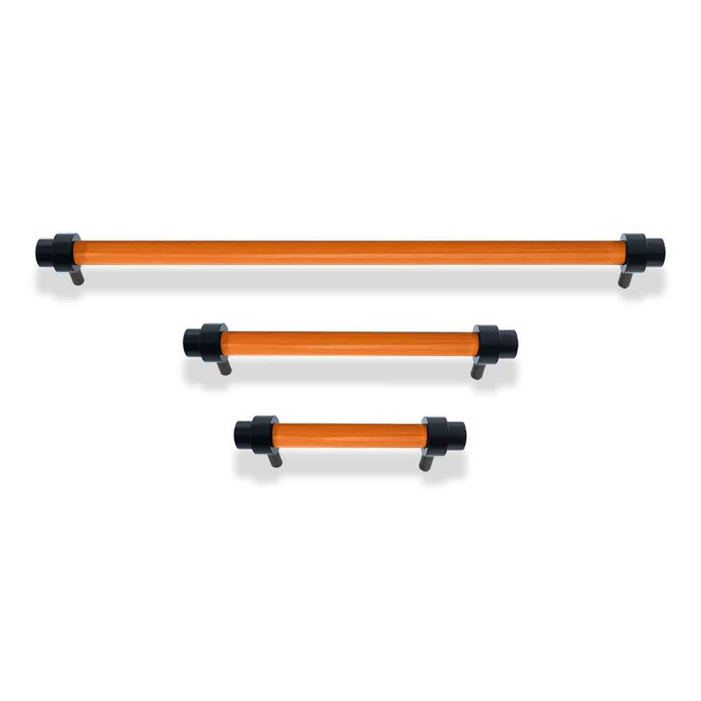 Black and orange color Persona pull Dutton Brown hardware