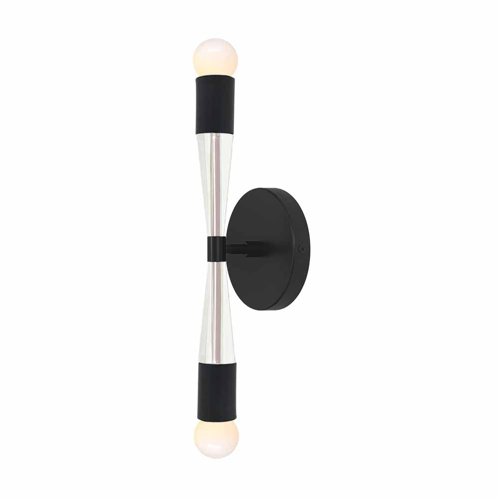 Black and barely color Phoenix sconce Dutton Brown lighting