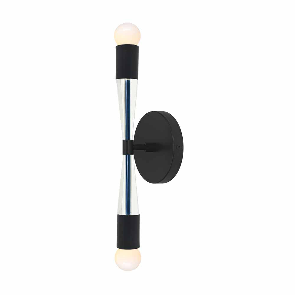 Black and cobalt color Phoenix sconce Dutton Brown lighting