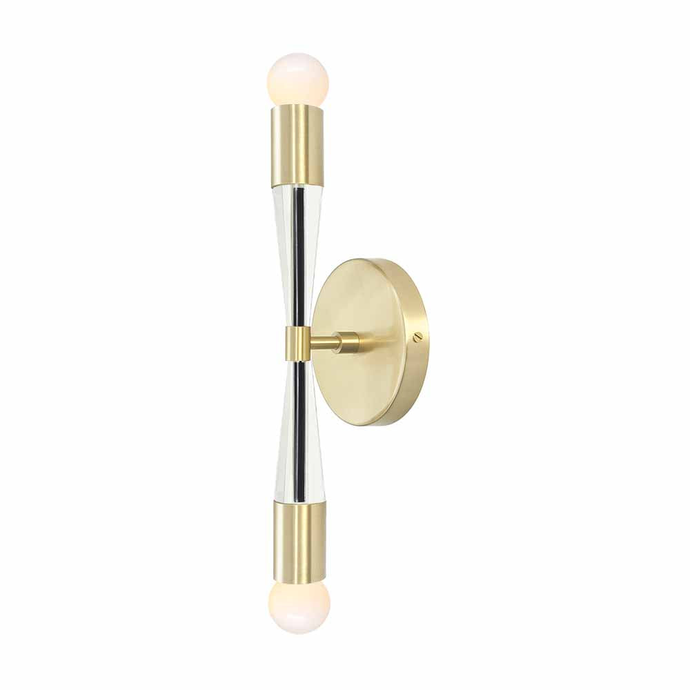 Brass and black color Phoenix sconce Dutton Brown lighting