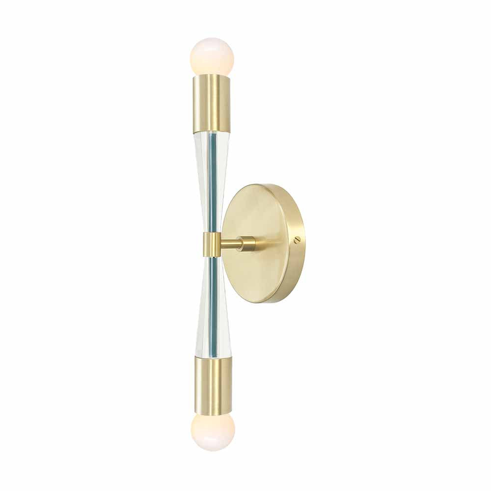 Brass and lagoon color Phoenix sconce Dutton Brown lighting