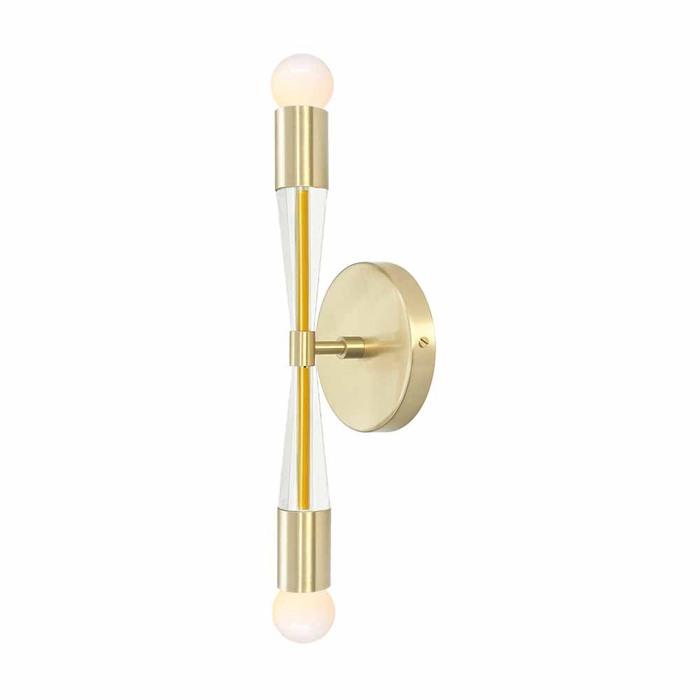 Brass and ochre color Phoenix sconce Dutton Brown lighting