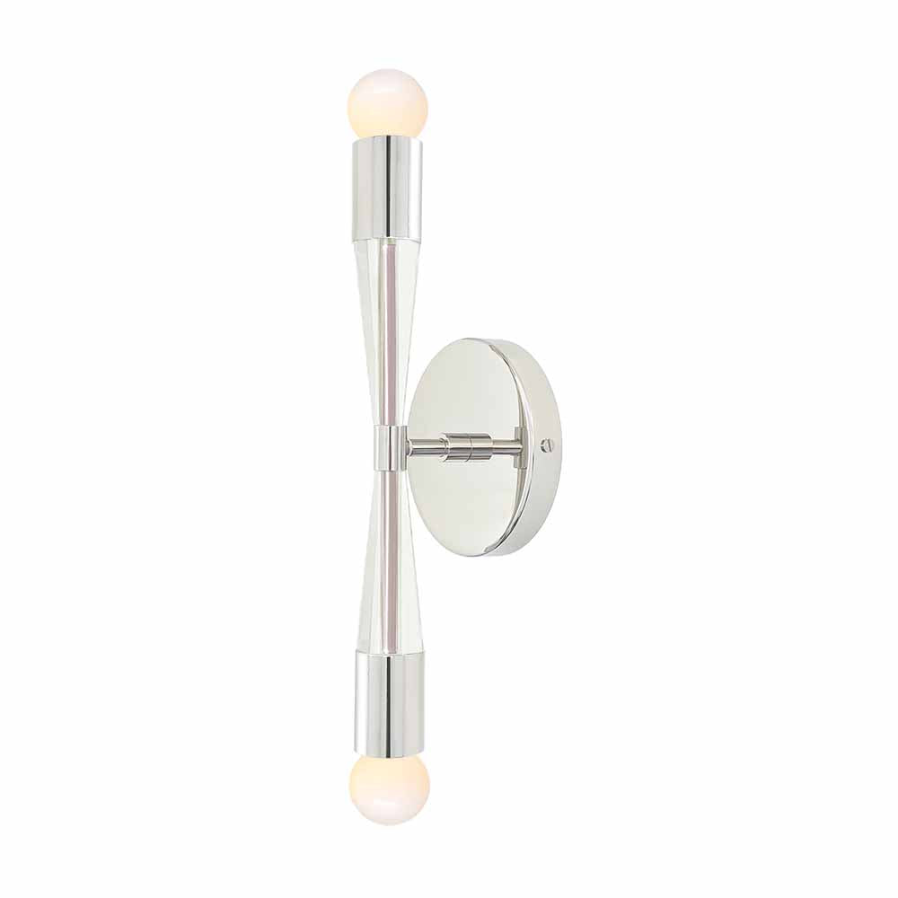 Nickel and barely color Phoenix sconce Dutton Brown lighting