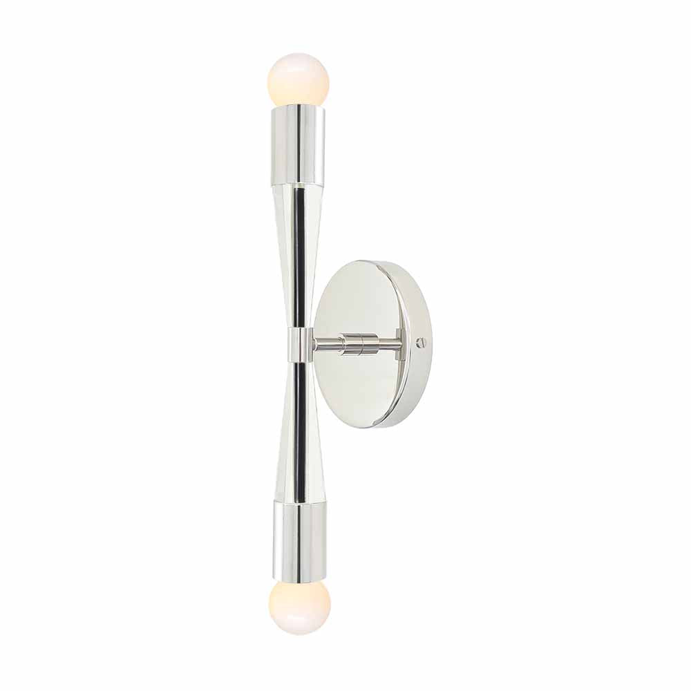 Nickel and black color Phoenix sconce Dutton Brown lighting