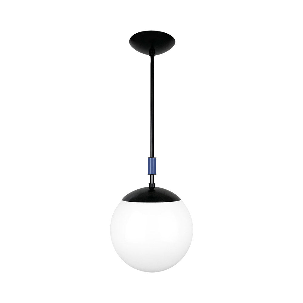 Black and cobalt color Pop pendant 10" Dutton Brown lighting