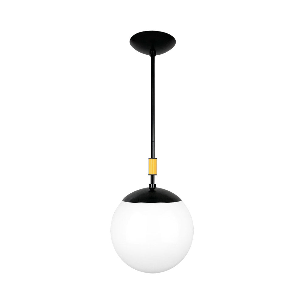 Black and ochre color Pop pendant 10" Dutton Brown lighting