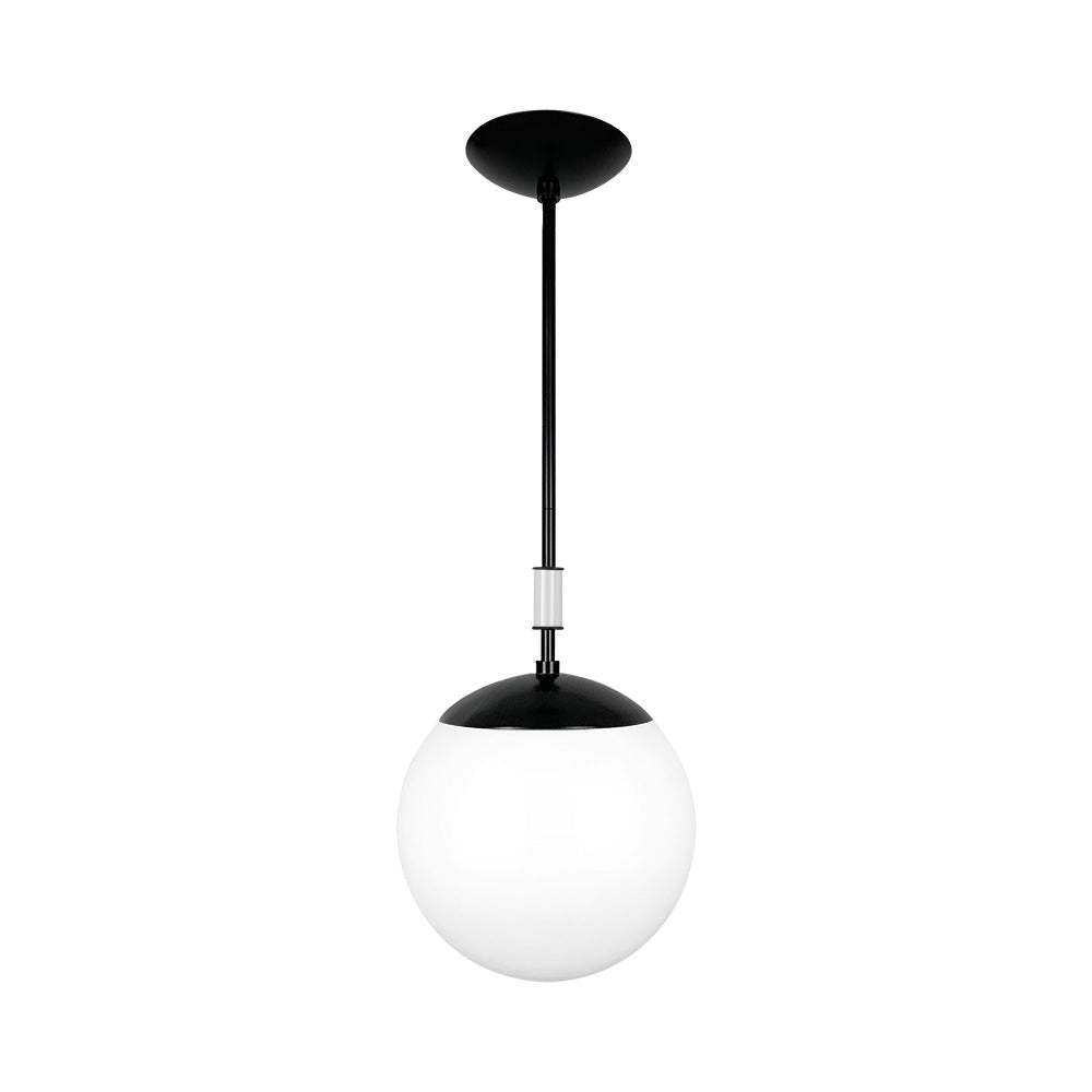 Black and chalk color Pop pendant 10" Dutton Brown lighting