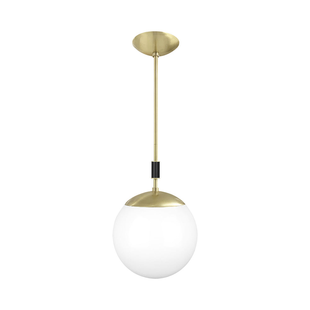Brass and black color Pop pendant 10" Dutton Brown lighting