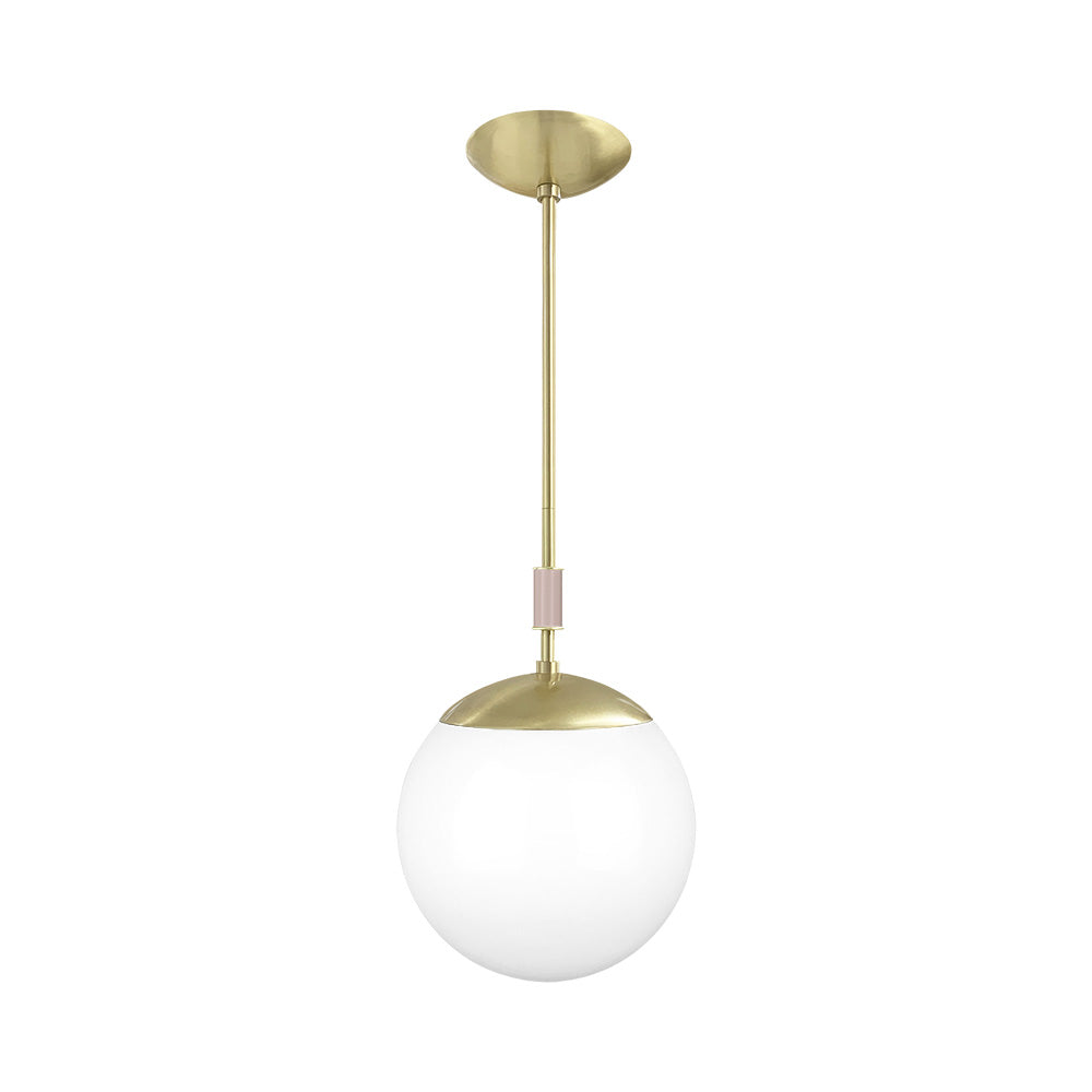 Brass and barely color Pop pendant 10" Dutton Brown lighting