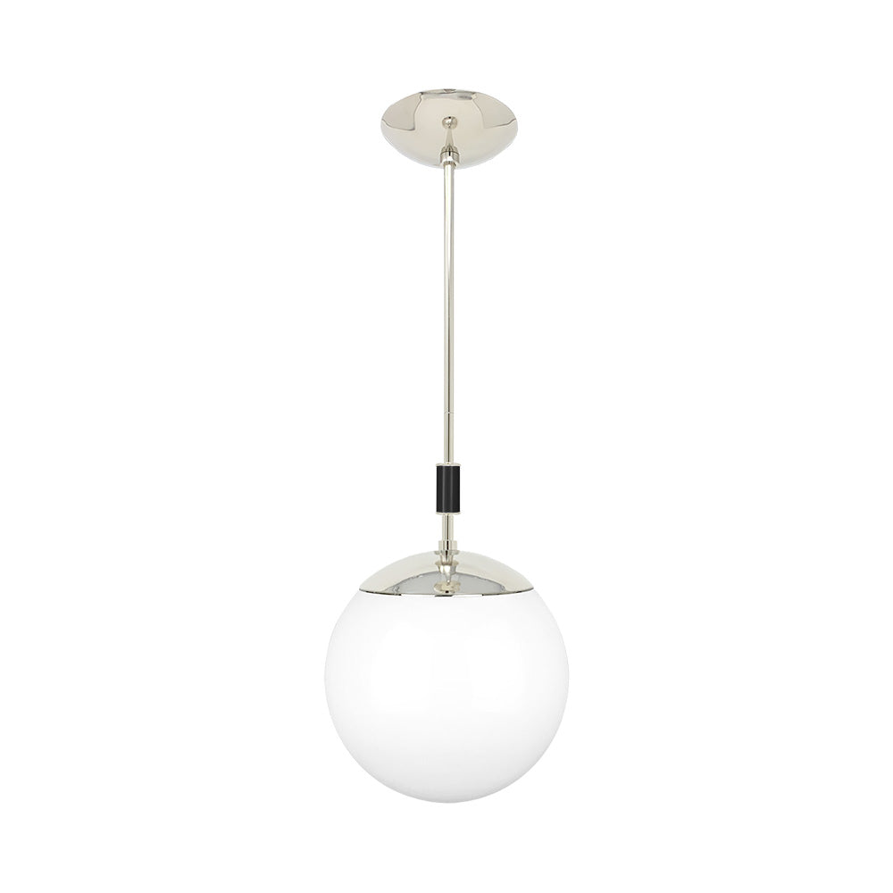 Nickel and black color Pop pendant 10" Dutton Brown lighting