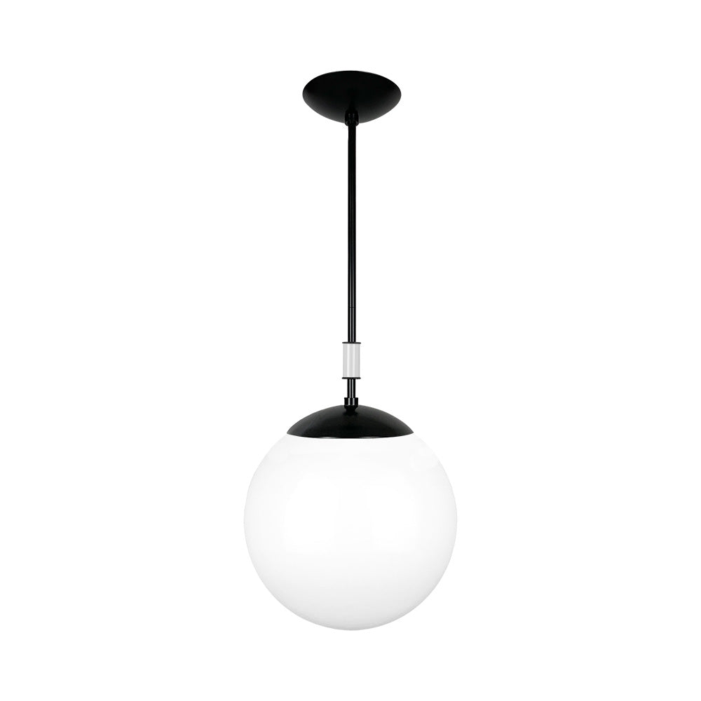 Black and chalk color Pop pendant 12" Dutton Brown lighting