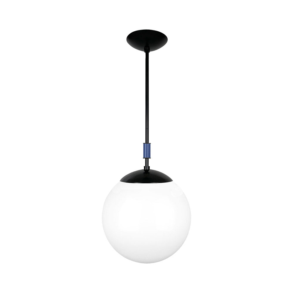 Black and cobalt color Pop pendant 12" Dutton Brown lighting
