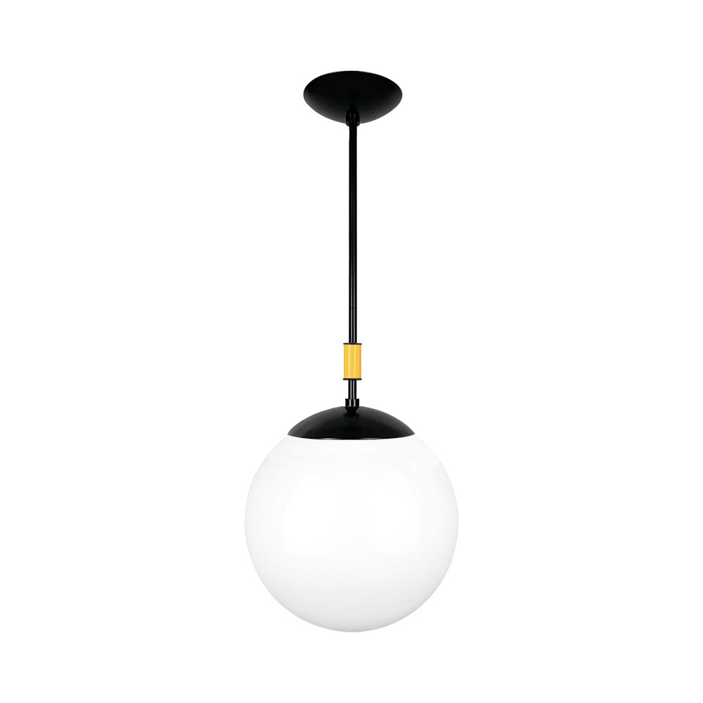 Black and ochre color Pop pendant 12" Dutton Brown lighting
